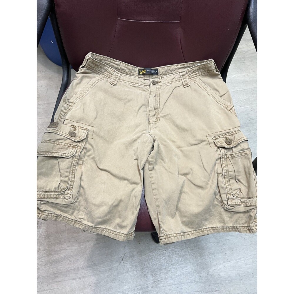 Lee Khaki Cargo Shorts Size 34